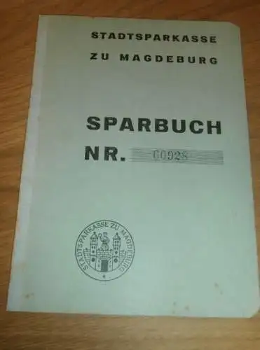 altes Sparbuch Magdeburg , 1937 , August Schröder in Magdeburg , Ingenieur , Braunschweig , Sparkasse , Bank !!