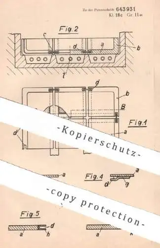 original Patent - AG Brown , Boveri & Cie , Baden / Schweiz | 1935 | Herdabdeckung für elektrisch beheizten Ofen | Öfen