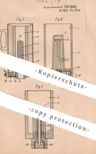 original Patent - Siemens Planiawerke AG Kohlefabrikate Berlin | Oswald Wartburg | Ernst Reichert | 1940 | Ofen | Kohle