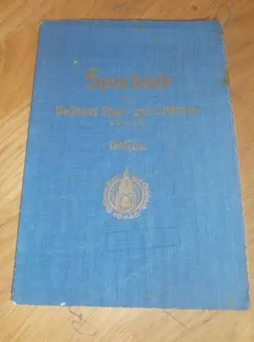 altes Sparbuch Dessau ,  1938 - 1945 , Hilde Petzoldt in Dessau , Sparkasse , Bank !!!