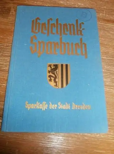 altes Sparbuch Dresden , 1937 - 1945 , Erna Möller in Dresden Antonstadt, Sparkasse , Bank !!!