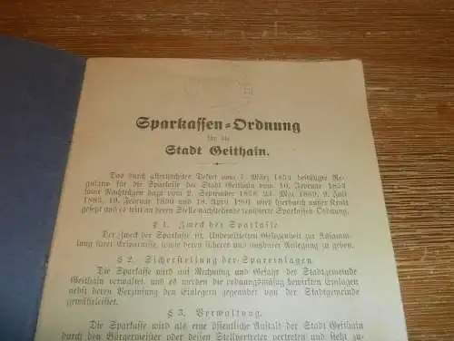 altes Sparbuch Geithain , 1925 - 1945 , Horst Schurig in Geithain , Sparkasse , Bank !!!