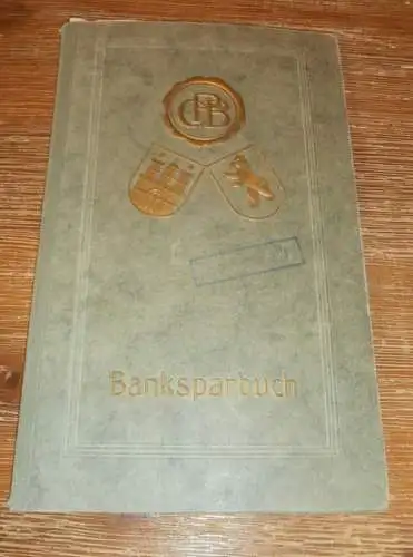 altes Sparbuch Quedlinburg , 1933 - 1945 , Otto Pradelt in Ermsleben / Aschersleben , Sparkasse , Bank !!!