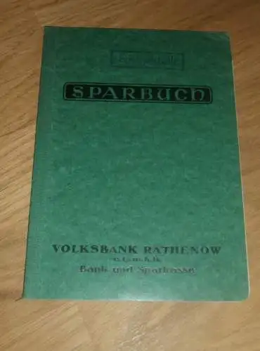 altes Sparbuch Rathenow , 1940 - 1944 , Jürgen Zeffner , Berlin , Sparkasse , Bank !!!