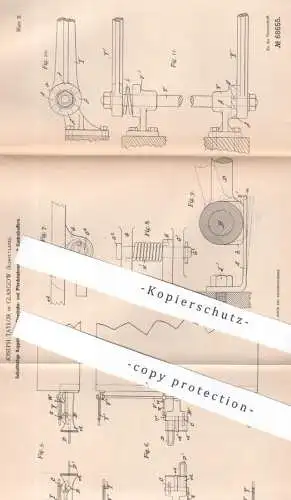original Patent - Joseph Taylor , Glasgow , Schottland , 1892 , Kupplung für Eisenbahn u. Pferdebahnwagen | Bahn , Wagen