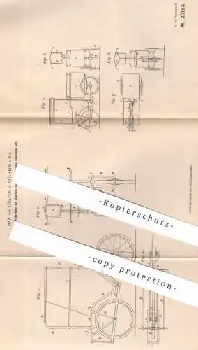 original Patent - Max van Gülpen , Mülheim / Rh. | 1900 | Rahmen für Fahrräder | Fahrrad , bike , bicycle , Rad , Sattel