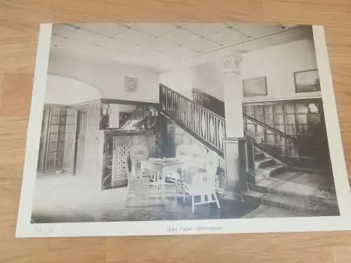 original Ansicht/ Photographie von 1902 , München , Hotel Union Hotelaufgang , Haus , Villa , Wohnung , Wohnhaus !!!