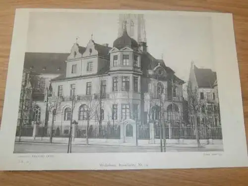 original Ansicht/ Photographie von 1902 , München , Bavariaring 14 , Haus , Villa , Wohnung !!!