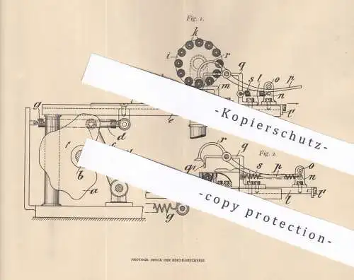 original Patent - Stickerei Feldmühle vormals Loeb, Schoenfeld & Co. Rorschach , Schweiz , 1906 , Stickmaschine | Spule