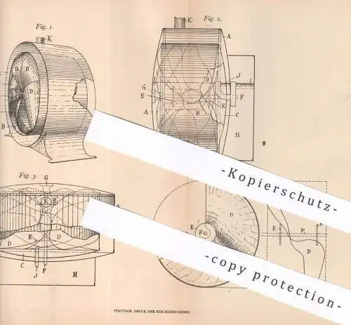 original Patent - Jean Baptiste Léon , Marseille , Frankreich , 1904 , Trommel für Gasmesser | Gas , Gaswerk , Zählwerk