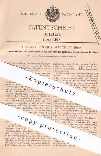 original Patent - Gebrüder Dietsche , Waldshut , Baden , 1900 , Probenentnehmer für Schrotmühle | Mühle , Mühlen !!