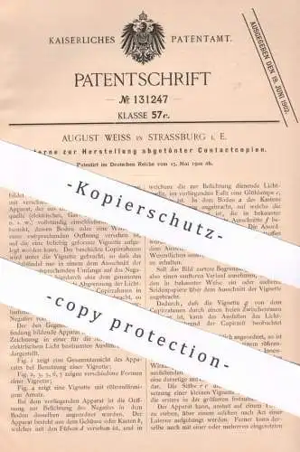 original Patent - August Weiss , Strassburg / Elsass , 1900 , Laterne zur Herst. von Kontaktkopien | Gas , Petroleum !!