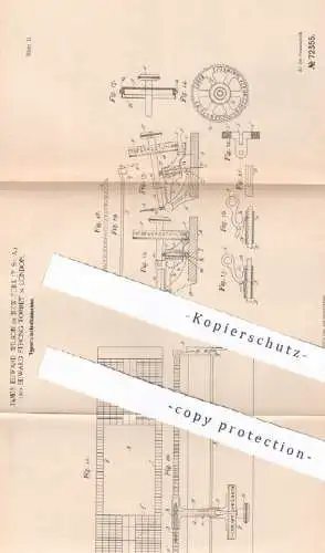 original Patent - James Edward Wilson , New York , USA | Edward Strong Torrey , London , 1893 , Typenradschreibmaschine