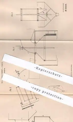 original Patent - Ed. de Faucompré , Paris , Frankreich , 1890 , Sichtemaschine | Mühle , Mühlen , Getreide , Mehl !!