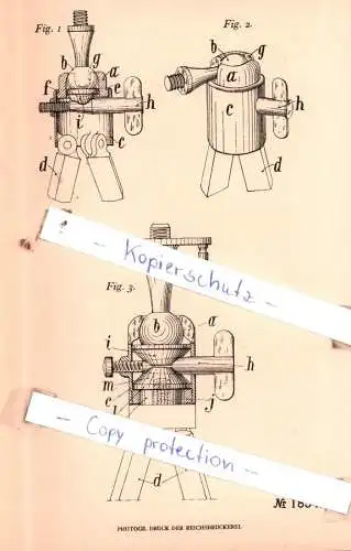 original Patent - Henry Gravillon in Paris , 1905 , Kugelgelenkstativkopf !!!