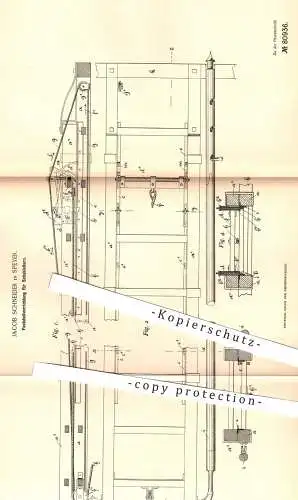 original Patent - Jacob Schneider , Speyer , 1894 , Feststellvorrichtung für Schubleitern | Leiter , Rettungsleiter !!!