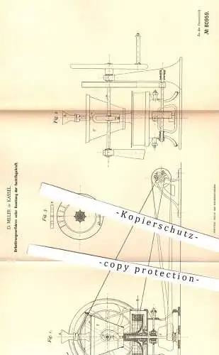 original Patent - D. Miller , Kassel , 1894 , Brikettierung von Steinkohle mittels Zentrifugalkraft | Brikett , Kohle !!