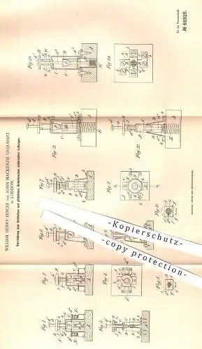 original Patent - William Henry Dingle , John Mackenzie Urquhart , London , 1892 , Unterbrechen elektrischer Leitungen !