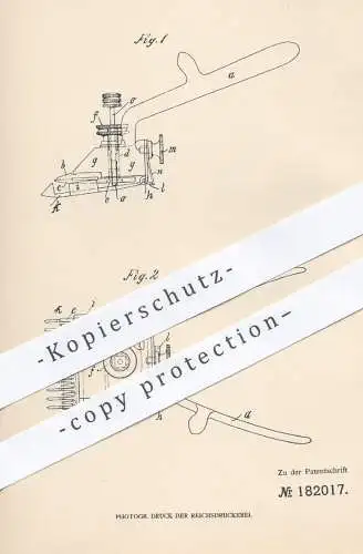 original Patent - Herm. Joest & Co. , Solingen , 1906 , Haarschneidemaschine | Haare , Messer , Schere , Friseur !!!