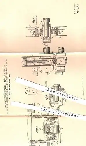 original Patent - Thomas Henry Bowles , New Orleans / Gotlieb Alfred Aenchbacher , Atlanta , USA , 1890 , Achsbüchse