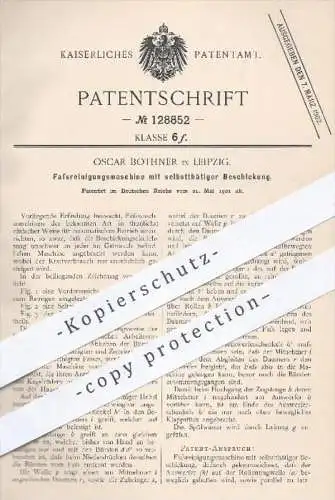 original Patent - Oscar Bothner , Leipzig , 1901 , Fass - Reinigungsmaschine mit selbsttätiger Beschickung | Bierfass !!