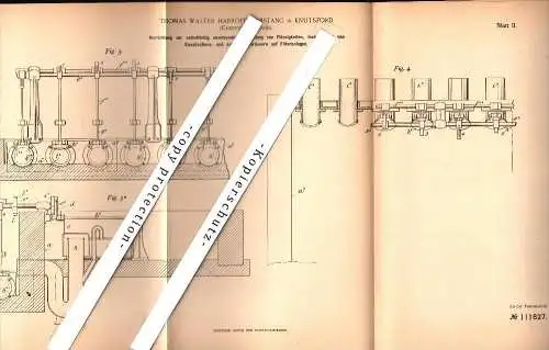 Original Patent - Thomas Walter Harropp Garstang in Knutsford , Cheshire , 1899 , sewerage !!!