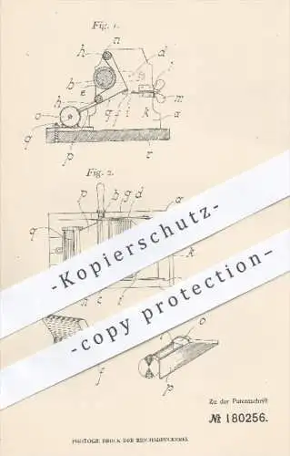 original Patent - H. Rau , Kirchberg , 1905 , Färben der Farbbänder von Schreibmaschinen , Schreibmaschine , Farbe !!!