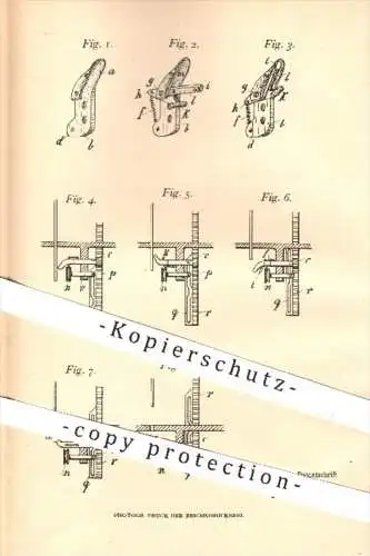 original Patent - W. Busch & Co. , Oberursel / Taunus , 1904 , Knotenbilder , Knoten , Faden , Band , Papier , Tüten !!