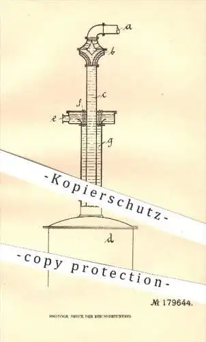 original Patent - Peter Bernstein , Mülheim / Rhein , 1905 , Hydraulischer Luftkompressor , Kompressor , Hydraulik !!!