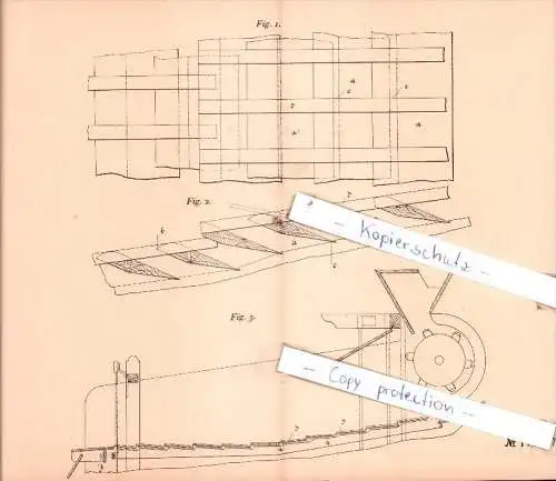 Original Patent  - J. Böckler in Malchow i. Mecklenburg , 1905 , Sieb zum Ausscheiden von Körnern  !!!