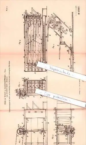 Original Patent  - Fehr & Wolff in Habelschwerdt / Schlesien und Kronstadt / Böhmen , 1896 ,  !!!