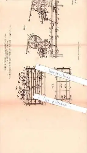 Original Patent  - Fehr & Wolff in Habelschwerdt / Schlesien und Kronstadt / Böhmen , 1896 ,  !!!