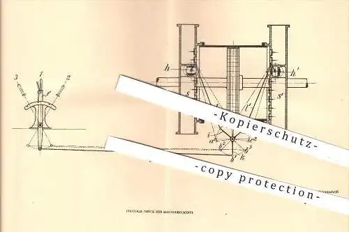 original Patent - Siegener Maschinenbau - AG , A. & H. Oechelhäuser , E. Zoebisch , Siegen , 1906 , Regler für Gebläse !