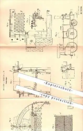 original Patent - Ph. Liepe in Münster , 1894 , Funkenfänger , Lokomotive , Lokomotiven , Schornstein !!!