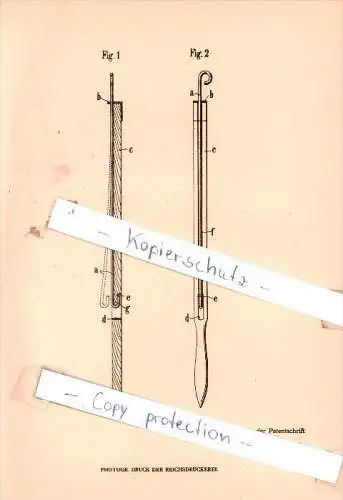 Original Patent - Emil Mühlethaler in Bern, Schweiz , 1906 , Zeitungshalter !!!