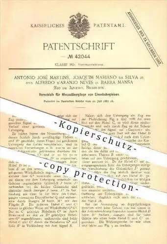 original Patent - A. Martins , J. da Silva , A. d'Aranjo Neves , Barra Mansa , Rio de Janeiro , Brazil , 1887, Eisenbahn