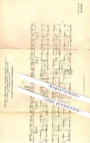 original Patent - A. Martins , J. da Silva , A. d'Aranjo Neves , Barra Mansa , Rio de Janeiro , Brazil , 1887, Eisenbahn