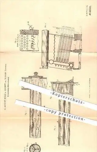 original Patent - C. August Horn in Dehnitz b. Wurzen , 1888, Zirkulations - Röhrenkessel , Dampfkessel , Kessel , Dampf