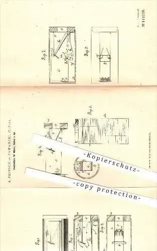 original Patent - A. Reinsch in Zawadzki , Oberschlesien , 1900 , Sammelfalle für Mäuse , Ratten , Mäusefalle !!!