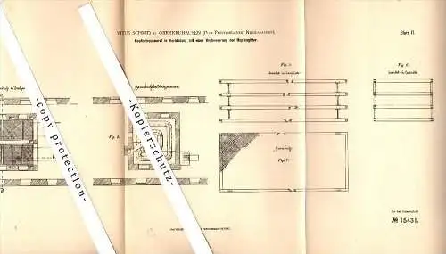 Original Patent - Vitus Schmid in Oberneuhausen / Weihmichl , 1881, Hopfentrocknerei , Brauerei , Post Pfeffenhausen !!!