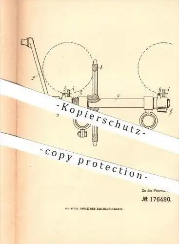 original Patent - Hugo Wegelin in Augsburg , 1904 , Kurbel für Motorräder , Motorrad , Fahrzeugbau , Kurbelwelle !!!