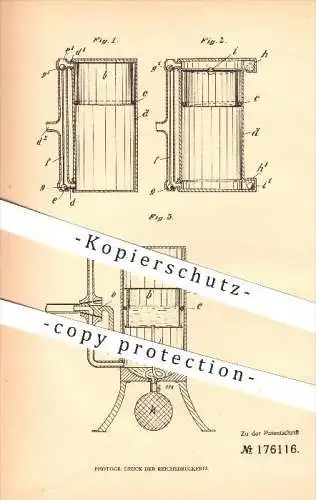 original Patent - Johann Jacob Schlichting in Marne , Holstein , 1905, Gebläse für Holzbrandgeräte , Brandmalerei , Holz