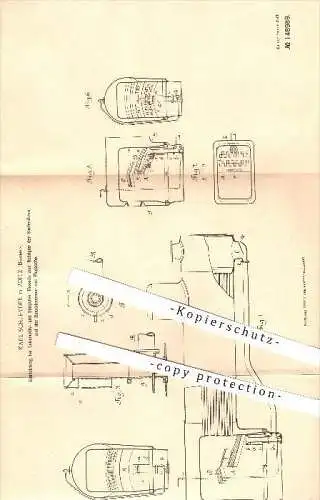 original Patent - Karl Schleyder in Zditz / Zdice , Böhmen , 1902 , Reinigung vonLokomotivkesseln , Eisenbahn