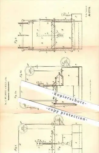 original Patent - Dr. C. Wülbern in Köln a. Rh. , 1892 , Raummesser , Volumenometer !!!