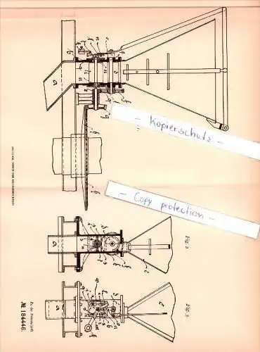 Original Patent - Eisenwerk Laufach A.-G. in Laufach , 1905 , Beschickungsvorrichtung für Röstöfen , Aschaffenburg !!!