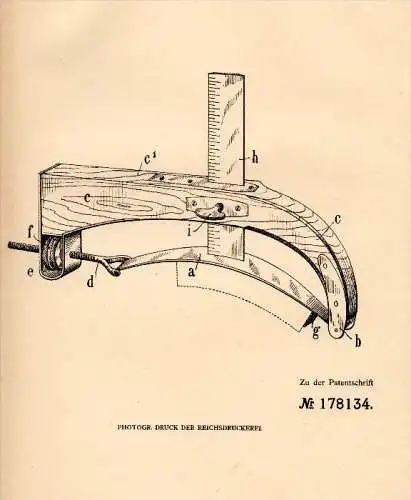 Original Patent - Emil Aeberhardt in Weissmühle b. Toffen , 1906 , Lehre für Dauben , Fassbau , Fässer !!!