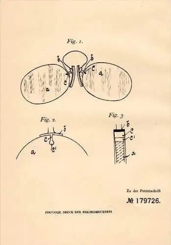 Original Patentschrift - Aloys Rodenstock in Dresden , 1905, Brille , Gestell , Fielmann , Rodenstock , Apollo , Brillen