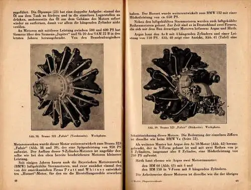 Handbuch Flugmotoren - Technik , 1942 , Wehrmacht - Flugzeug , BMW , Argus , Hirth , Bramo , Siemens , Wright !!!