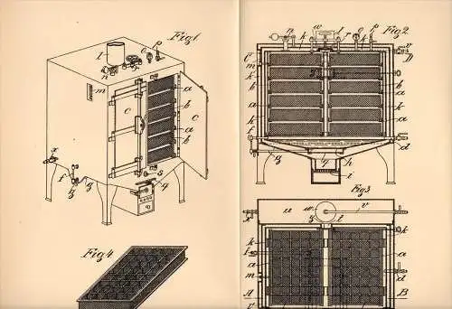 Original Patentschrift - L- Carré à Maubert Fontaine , 1905, Appareil pour la cuisson à la vapeur , casernes , prisons !