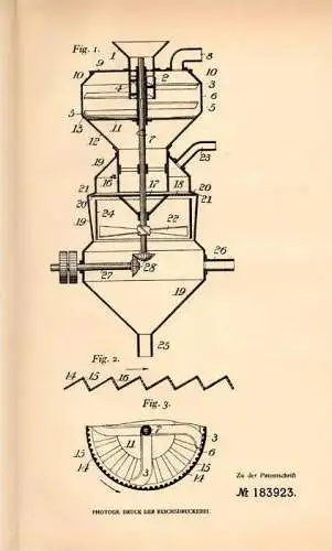 Original Patentschrift - Baumwollwerke GmbH in Hemelingen b. Bremen , 1906 , Maschine zur Fasergewinnung , Baumwolle !!!